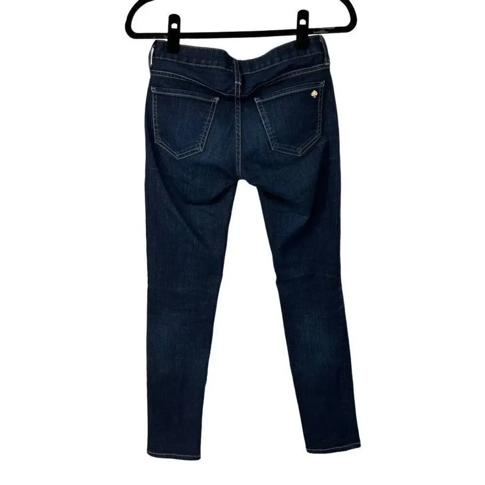 Kate Spade Broome Street Dark Wash‎ Skinny Jeans Sz 24